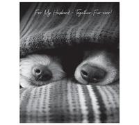 Emotional Rescue Husband Birthday Card - Together Fur-ever - Two Dogs Under Blanket - Eco-Friendly and Recyclable