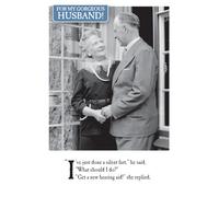 Emotional Rescue On the Ceiling Husband Birthday Card, Funny Birthday Card Husband