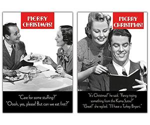Emotional Rescue Pack of 10 Funny Christmas Cards | Multi Pack | FSC Certified Paper | Recyclable | Made in the UK