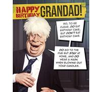Emotional Rescue Spitting Image Grandad Birthday Card, Boris Birthday Card For Grandad Lockdown, Funny Grandad Birthday Card, Design, 154x184 ZRLW9555