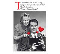 Emotional Rescue Valentine's Day Card. Kama Sutra! Great, She Replied, I'll Have a Chicken Biryani!, Black & White