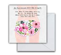 Emotional Rescue Wife Anniversary Card, Funny Anniversary Card For Wife, Anniversary Wife, Paper Salad, Multi, Wife Anniversary Card, 163mmx163mm, (ZQWF9463)