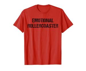 Emotional Rollercoaster Red Flag College Party Gen Z T-Shirt