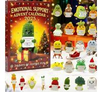 Emotional Support Advent Calendar 2025, 24 Days of Unique Emotional Support Tools 2D Acrylic Design The Ultimate Heartfelt Christmas Surprise for Loved Ones of All Ages