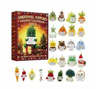 Emotional Support Advent Calendar 2026, 24 Day Inspirational Quote Box | Acrylic Material, Holiday Well-being Decor, Healing Ritual Gift, Daily Inspirational Quotes, Self-Care Gift for Adults A