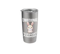 Emotional Support Animal Bunny Funny Cute Stainless Steel Insulated Tumbler