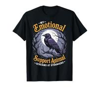 Emotional Support Animal Gothic Birds Animal Crow T-Shirt
