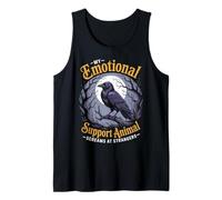Emotional Support Animal Gothic Birds Animal Crow Tank Top