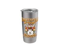 Emotional Support Animal He Screams So I Don't Have to Husky Stainless Steel Insulated Tumbler