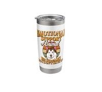 Emotional Support Animal He Screams So I Don't Have to Husky Stainless Steel Insulated Tumbler