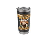 Emotional Support Animal He Screams So I Don't Have to Pug Stainless Steel Insulated Tumbler