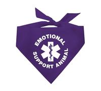 Emotional Support Animal Printed Dog Bandana (Assorted Colors)
