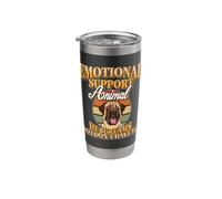 Emotional Support Bull Mastiff Stainless Steel Insulated Tumbler