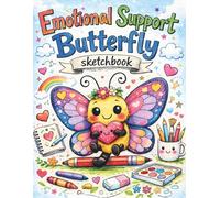 Emotional Support Butterfly Sketchbook: A Cute & Calming Butterfly Doodle Journal for Stress Relief, Relaxation, Positivity, and Creative Fun