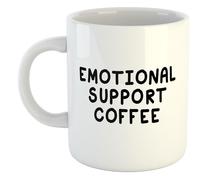 Emotional Support Coffee | Funny Gift Idea Cup Tea Coffee | 11oz White Mug