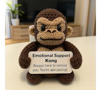 Emotional Support Crochet Monster Dolls, Handmade Monster Crochet Plush for Anxiety Relief & Comfort, Handmade Dinosaur Mini Stuffed Animals, Inspirational Cure Knitted Dolls Plush (Style C)