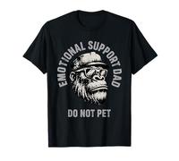 Emotional Support Dad Do Not Pet Fathers Day Gorilla T-Shirt
