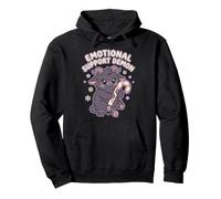 Emotional Support Demon Cute Krampus Goth Pullover Hoodie