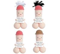 Emotional Support Dick, Funny Positive Handmade Emotional Support Dick Doll Gift, Knitted Emotional Support Dick, Fun Desk Decoration Cute Crochet Doll Inspirational Gifts for Boyfriends Husband