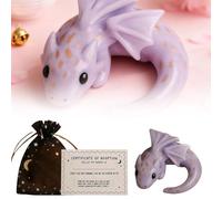 Emotional Support Dragon, 2026 New Handmade Mini Pocket Dragon Sculpture for Anxiety Relief, Stress Comfort & Calming, Cute Dragons Whimsical Gift for Halloween Xmas Desk Bookshelf Décor