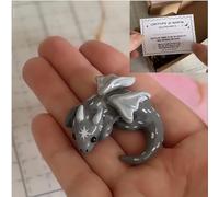 Emotional Support Dragon Adoption Kit,2026 New Handmade Mini Pocket Emotional Support Dragons Figurine,for Anxiety Relief,Stress Comfort & Calming,Whimsical Gift for Halloween Xmas Bookshelf Décor