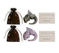 Emotional Support Dragon Adoption Kit, Handmade Mini Pocket Emotional Support Dragons Figurine, Sculpture for Anxiety Relief, Stress Comfort & Calming, Adoption a Dragon for Friends & Fantasy Lovers