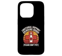 Emotional Support Drinking Buddy Please Dont Pet Funny Party Case for iPhone 15 Pro