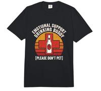 Emotional Support Drinking Buddy Please Dont Pet Funny Party Comfort Colors Adult Heavyweight T-Shirt