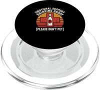 Emotional Support Drinking Buddy Please Dont Pet Funny Party PopSockets PopGrip for MagSafe