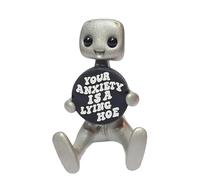 Emotional Support Gift - Mental Health Kawaii Desk Buddy, Funny Worry Buddy for Home or Office (Your Anxiety is a Lying Hoe)