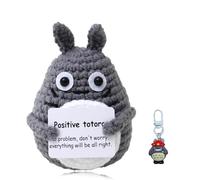 Emotional Support Gift, Positive Gifts Totoro, Plush Totoro Gifts, Good Luck Gifts, Funny Gifts, Comes with 1 Totoro Keychain, Birthday Gift, Friend Party Decoration, Crochet Animal, Emotional Support