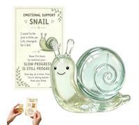 Emotional Support Glass Animal Keepsake, 2D Acrylic Comforting Keepsake Pendant with Inspirational Card, Glass Support Heart, Desk Shelf Decor Sympathy Friendship Gift (#06)