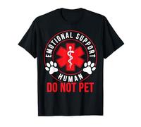 Emotional Support-Human Do Not Pet Dog Rescue Humor T-Shirt