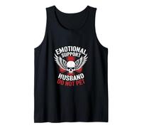 Emotional Support Husband Comedy Relationship Joke Art Tank Top