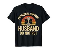 Emotional Support Husband Do Not Pet Funny Couples T-Shirt