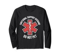 Emotional Support Husband Do Not Pet Long Sleeve T-Shirt