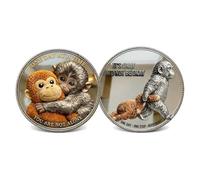 Emotional Support Monkey Coin, Punch Monkey Challenge Coin, It's Okay to Not Be Okay Token, Inspirational Punch Monkey Pocket Coin Gift (1 Pcs)
