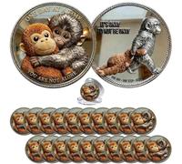 Emotional Support Monkey Coin, Punch Monkey Challenge Coin, It's Okay to Not Be Okay Token, Inspirational Punch Monkey Pocket Coin Gift for Mental Friendship (20pcs)
