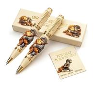 Emotional Support Monkey Pen, Punch Monkey Commemorative Metal Pen, Inspirational One Day at a Time Printed Pens with Card & Gift Box, Comforting Reminder Gift for Friends on Hard Days (2pcs)