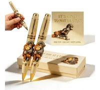 Emotional Support Monkey Pen Set, Cute Monkey Pen Inspirational with Card, Encouragement Gift for Friends Families, or Animal Lovers Gift (2 PCS)