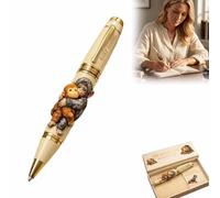 Emotional Support Monkey Pen Set, Flat Monkeys Hug Friend Commemorative Pen, Inspirational Punch Monkey Pocket Pens for Friends, Family, Anxiety & Tough Days (1pcs)