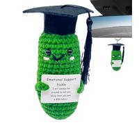 Emotional Support Pickle, Wool Positive Pickle, Hand Sewn Positive Potato Without Deforming, Cheerful Greetings Emotional Support Gift With Positive Affirmation Cards For Family And