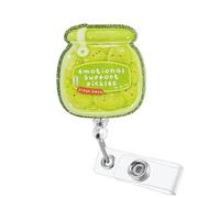 Emotional Support Pickles Retractable Badge Reel, 360° Swivel Badge Clip for Nurses Doctors Healthcare Professionals, Gifts for Mental Health Counselor Psychotherapist