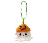 emotional-support Plush - Cute Crochet Ghost Toy, Handmade Soft Doll, Creative Crocheted Gift | Stuffed Body, Gentle Yarn Finish with Heartwarming Design for Friends, Kids, and Aesthetic Bedroo