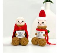 Emotional Support Plushies Positive Crochet, Fun Things Gag Weird Stuff Gifts,Handmade Crocheted Gifts for Men Friends, Boyfriends, Husband Adult, Christmas, Valentine's Desktop Ornaments