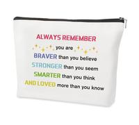 Emotional Support Positive Affirmation Inspirational Thoughtful Spiritual Motivational Sentimental Thinking of You Meaningful Makeup Bag Destress Proud of You Bereavement Cheer Up Gifts for Women