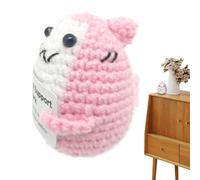 Emotional Support Shark, Positive Crochet Shark, Positive Knitted Shark | With Paper Knitted Shark Toy for Shark Lovers