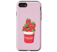 Emotional Support Strawberries Cute Kawaii Fruit Cup Case for iPhone SE (2020) / 7/8