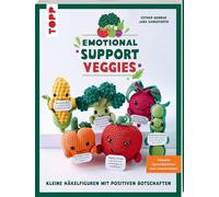 Emotional Support Veggies. Kleine Häkelfiguren mit positiven Botschaften: Inklusive Spruchkärtchen zum Ausdrucken. Lustige Gemüse Amigurumis - ... zum Häkeln (Emotional Support Veggies/Fruit)