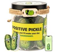 Emotional Supports Pickle Jar, 60 Positive Pickle Affirmation Cards for Women, Self Care Unique Birthday Gifts for Women, Back to School Gifts, White Elephant Gifts, Teen Girl Gifts Trendy Stuff